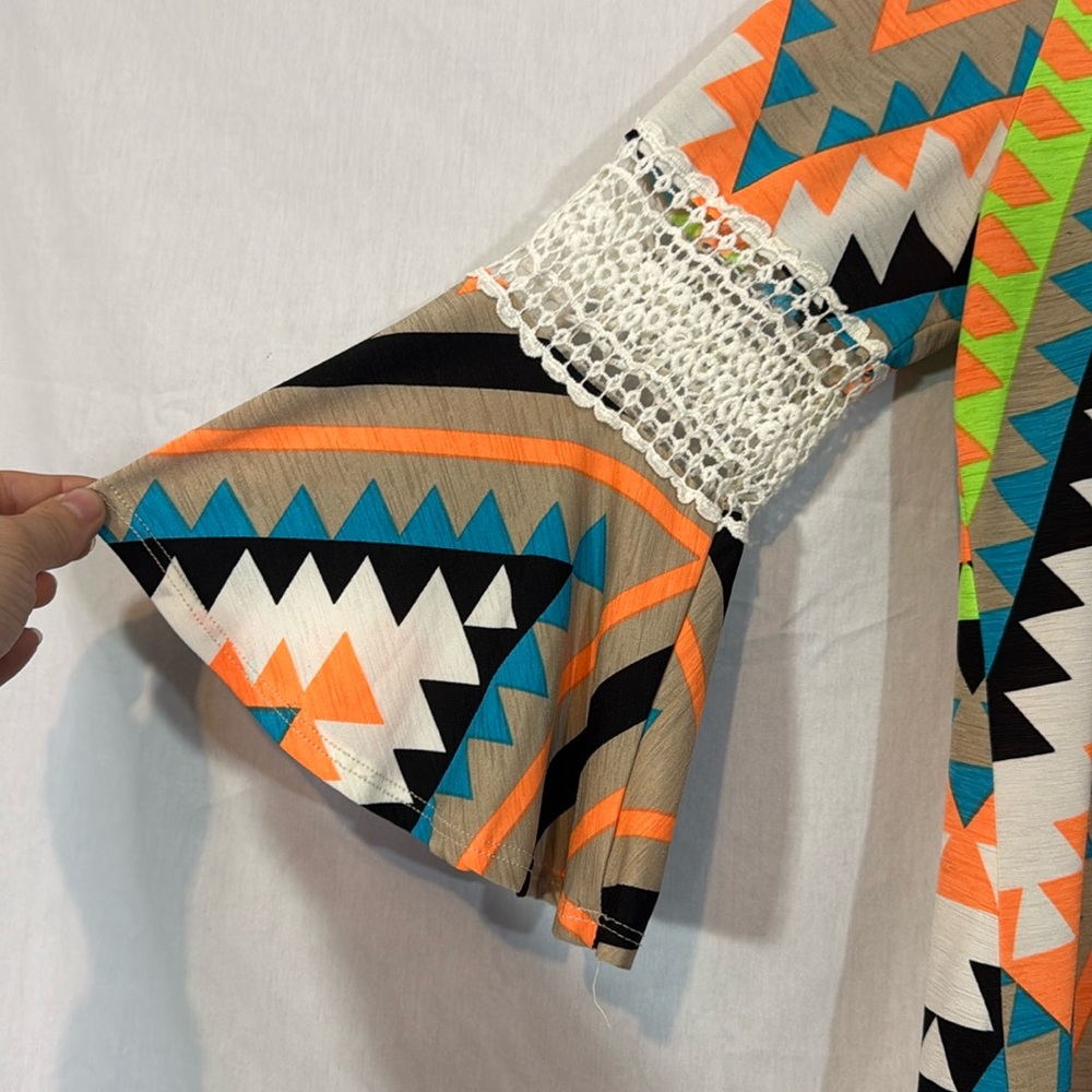 La Ropas Colorful Geometric Pattern Dress - Picture 2 of 5